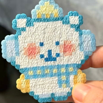 Art Toy Familia - Perler Bead Washcloth Fabric