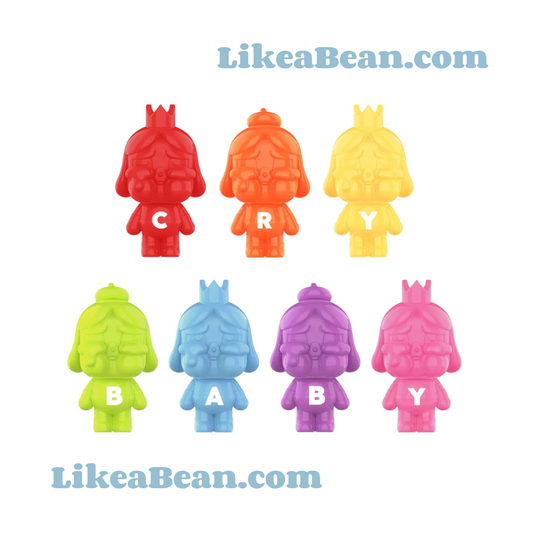 Pop Bean CRYBABY Mini Figure - Rainbow Series - Set of 7 beans