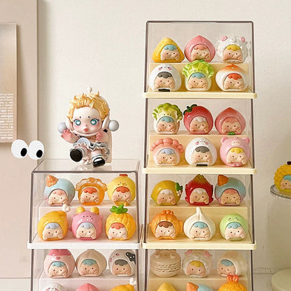 Pop Bean Acrylic Dust-Proof Figure Display Box 