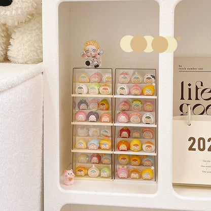 Pop Bean Acrylic Dust-Proof Figure Display Box 