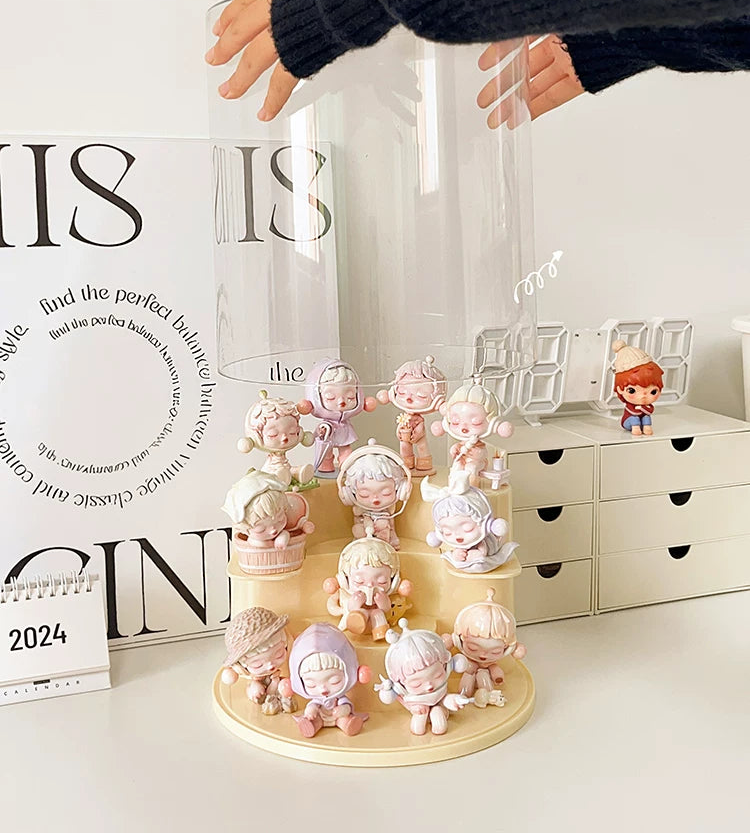  Pop Bean Acrylic Stepped Display Rack for Blind Box Figures 