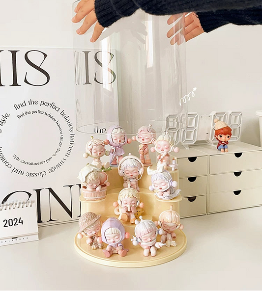  Pop Bean Acrylic Stepped Display Rack for Blind Box Figures 