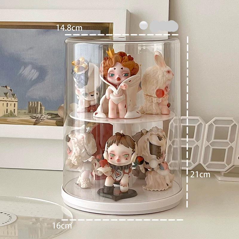 Pop Bean Acrylic Stepped Display Rack for Blind Box Figures 