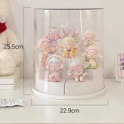 Pop Bean Acrylic Stepped Display Rack for Blind Box Figures 