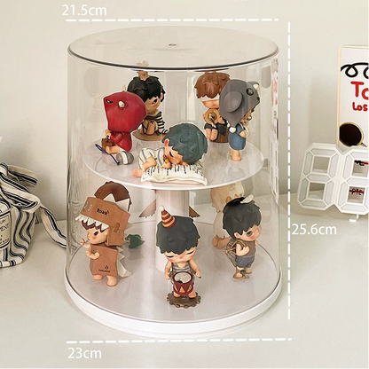 Pop Bean Acrylic Stepped Display Rack for Blind Box Figures 