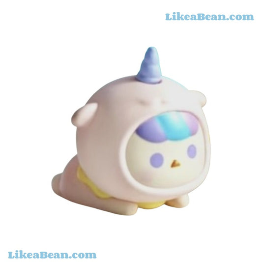 Pop Bean Basic Lying Baby Series - Pucky Unicorn