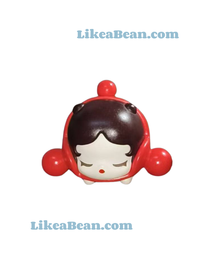 Pop Bean Basic Lying Baby Series - Skullpanda Rose