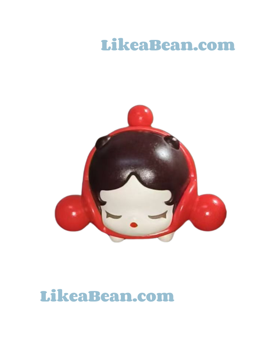 Pop Bean Basic Lying Baby Series A - Skullpanda Rose