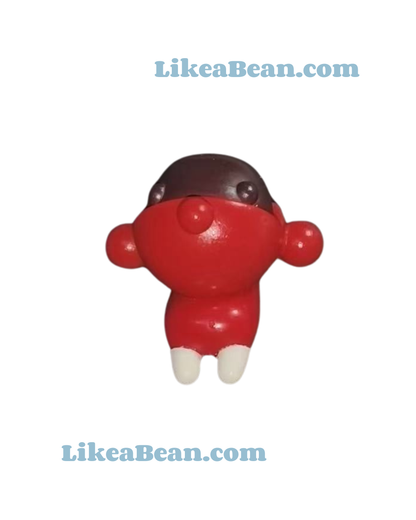 Pop Bean Basic Lying Baby Series - Skullpanda Rose