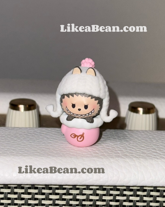 Pop Bean Fluffy & Cozy Series - Labubu Snug Pink Mittens