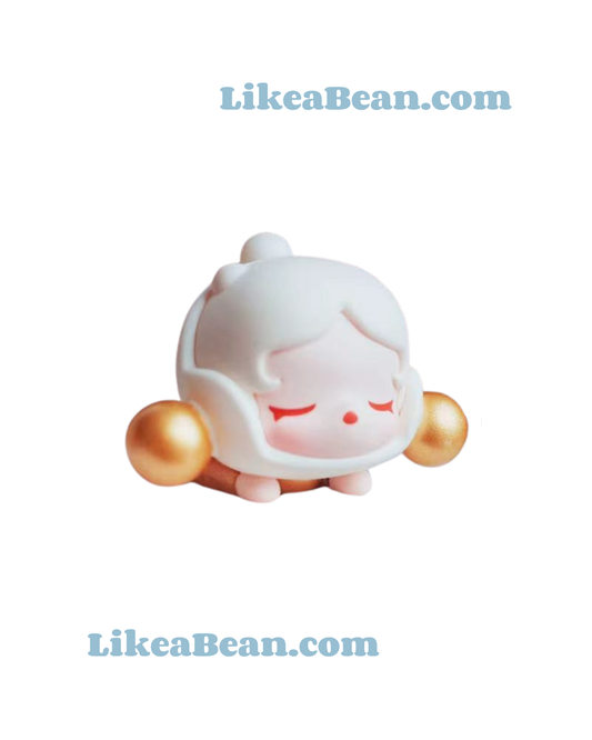 Pop Bean New Year Lying Baby Series - Skullpanda White New Year Lying