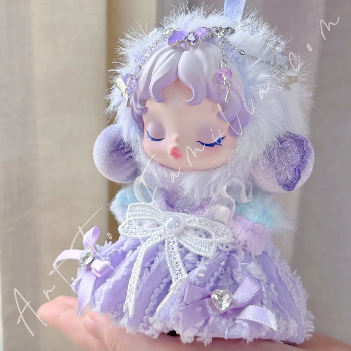 Art Toy Familia - Doll Cloth Amethyst Phantom Set For Skullpanda - 136 Cloth Only No Doll