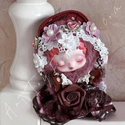 Art Toy Familia - Doll Cloth Flaming Roses Set For Skullpanda - 130 Cloth Only No Doll