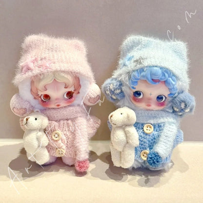 Art Toy Familia - Doll Cloth Fluffy Bear Sweater Set For Skullpanda - 124 Cloth Only No Doll Pink Ver.