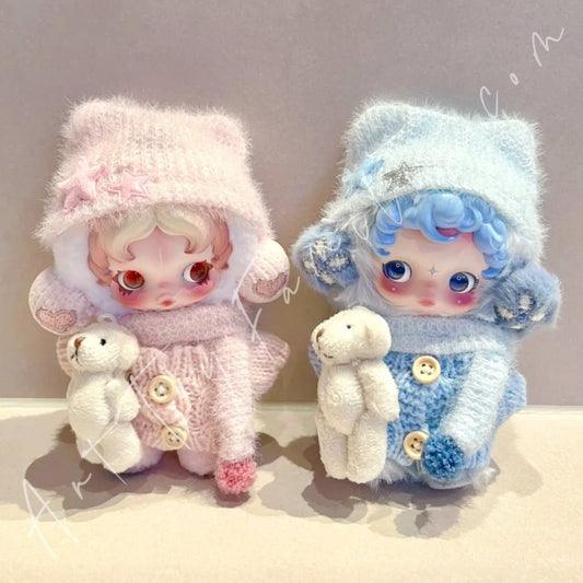 Art Toy Familia - Doll Cloth Fluffy Bear Sweater Set For Skullpanda - 124 Cloth Only No Doll Pink Ver.