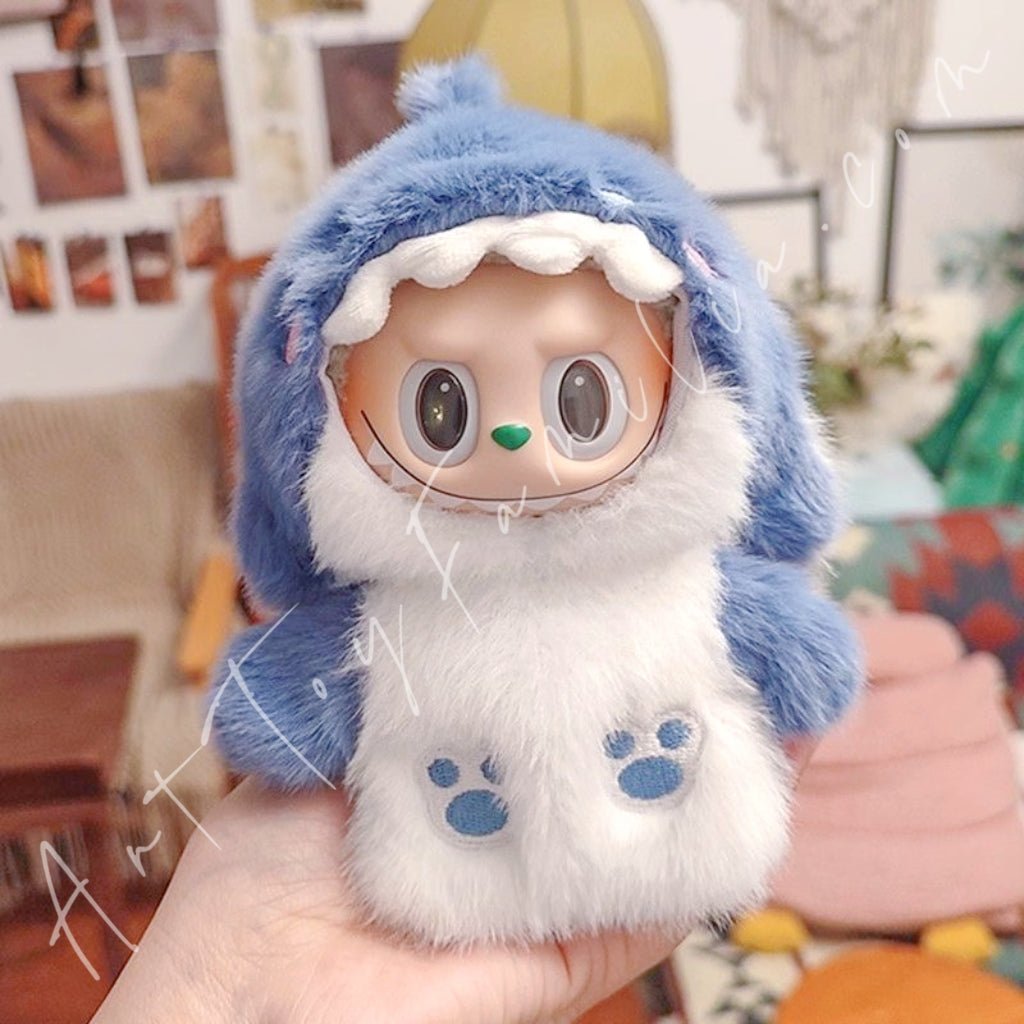 Art Toy Familia - Doll Cloth Baby Blue Shark Plush Suit - 012 Cloth Only No Doll