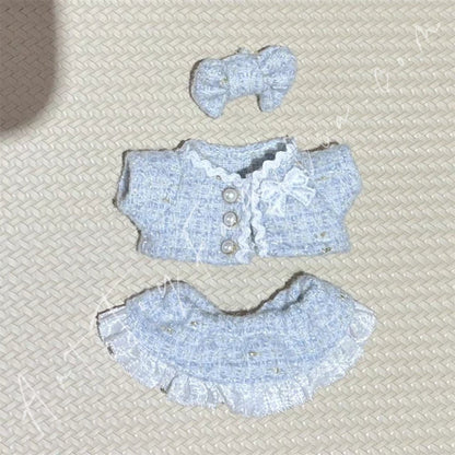 Art Toy Familia - Doll Cloth Chic Tweed Doll Ensemble - 023 Blue Ver. Cloth Only No Doll