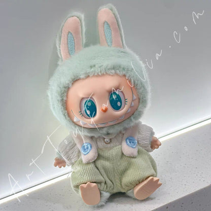 Art Toy Familia - Doll Cloth Cotton Candy Overalls Set - 003 Green Ver. Cloth Only No Doll