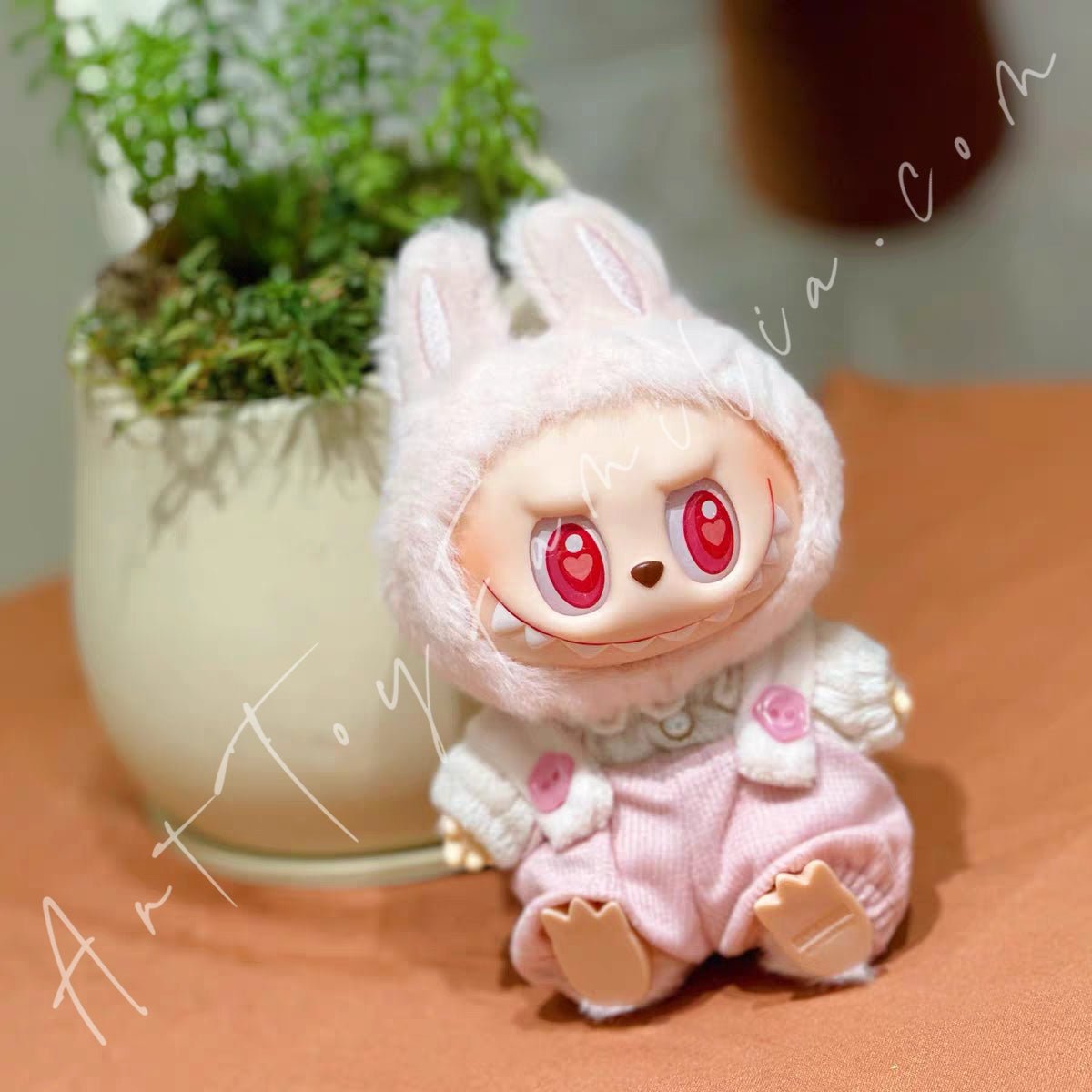 Art Toy Familia - Doll Cloth Cotton Candy Overalls Set - 003 Pink Ver. Cloth Only No Doll
