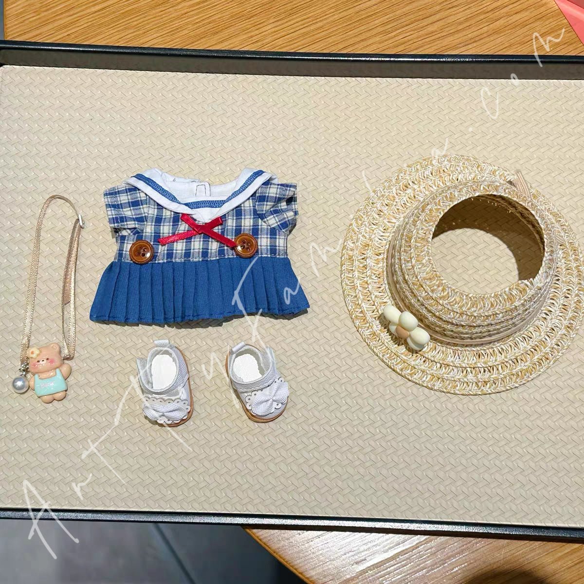 Art Toy Familia - Doll Cloth Navy Belle Dress Set - 028 Cloth Only No Doll