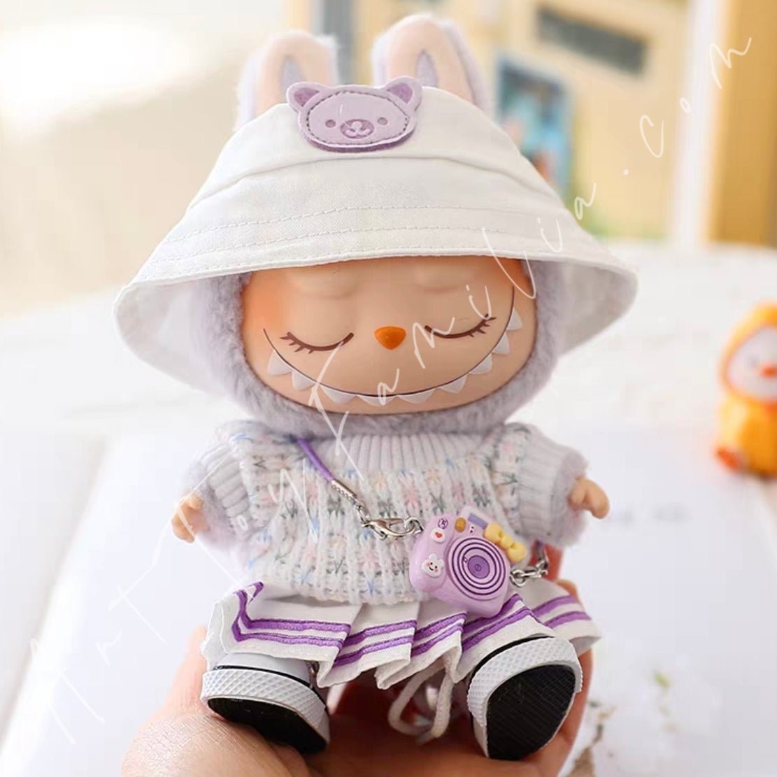Art Toy Familia - Doll Cloth Pastel Picnic Skirt Set - 011 Purple Ver. Cloth Only No Doll