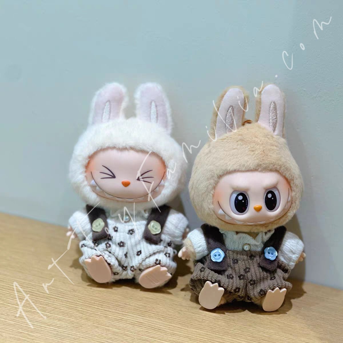 Art Toy Familia - Doll Cloth Pastoral Floral Overalls - 002 Brown Ver. Cloth Only No Doll