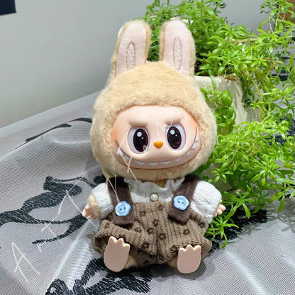 Art Toy Familia - Doll Cloth Pastoral Floral Overalls - 002 Brown Ver. Cloth Only No Doll