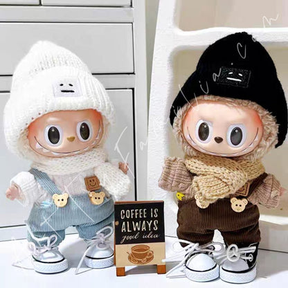 Art Toy Familia - Doll Cloth Sporty Bear Overalls Set - 009 Blue Ver. Cloth Only No Doll
