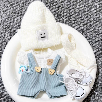 Art Toy Familia - Doll Cloth Sporty Bear Overalls Set - 009 Blue Ver. Cloth Only No Doll