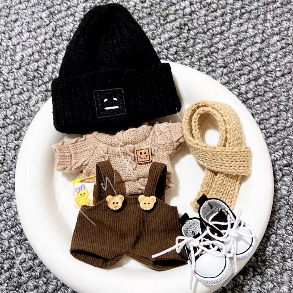 Art Toy Familia - Doll Cloth Sporty Bear Overalls Set - 009 Brown Ver. Cloth Only No Doll