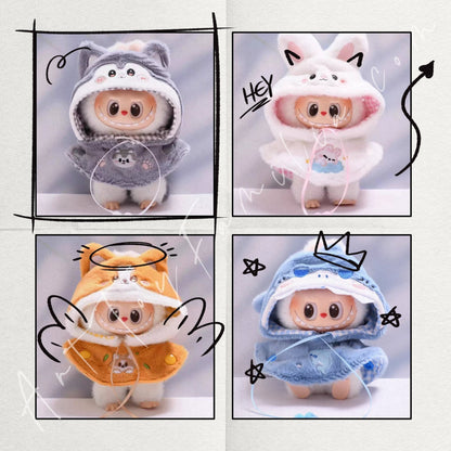 Art Toy Familia - Doll Cloth Sunny Zoo Hooded Puffcape - 015 Shark Cloth Only No Doll