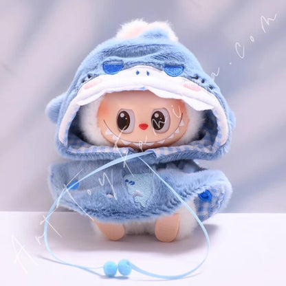 Art Toy Familia - Doll Cloth Sunny Zoo Hooded Puffcape - 015 Shark Cloth Only No Doll