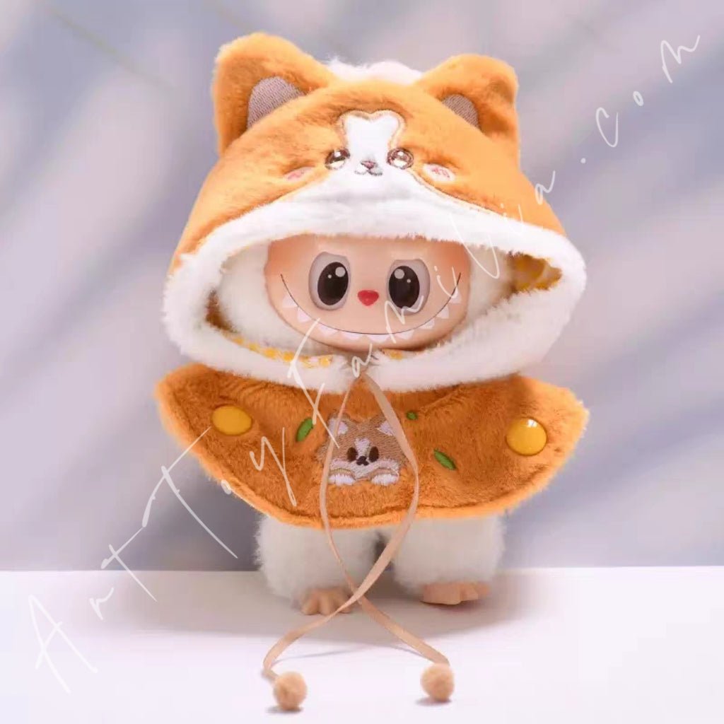 Art Toy Familia - Doll Cloth Sunny Zoo Hooded Puffcape - 015 Puppy Cloth Only No Doll