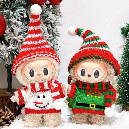 Art Toy Familia - Doll Cloth Lively Christmas Party Set For Labubu - 117 Cloth Only No Doll White Ver.