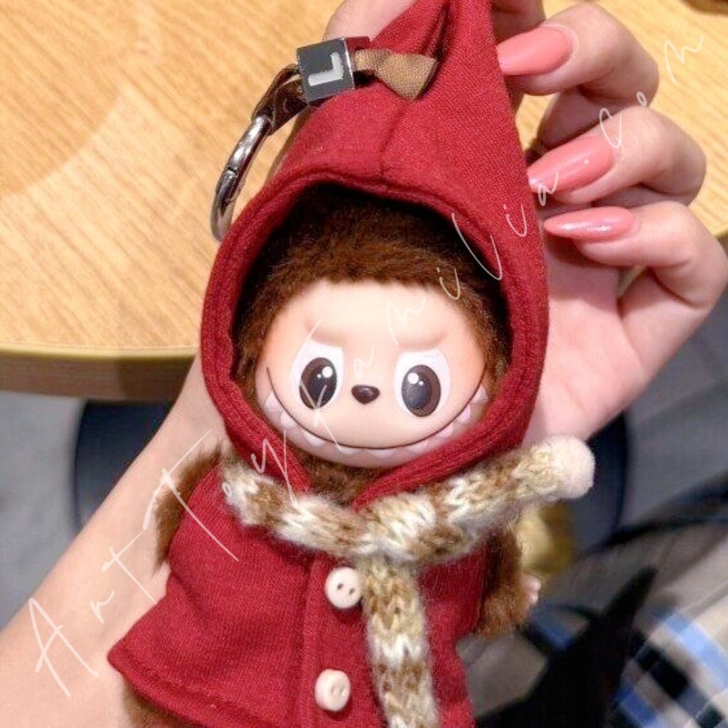 Art Toy Familia - Doll Cloth Mini Enchanted Cloak Set For Labubu - 114 Cloth Only No Doll Red Ver.