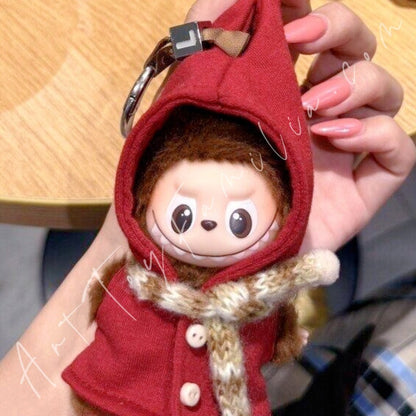 Art Toy Familia - Doll Cloth Mini Enchanted Cloak Set For Labubu - 114 Cloth Only No Doll Red Ver.