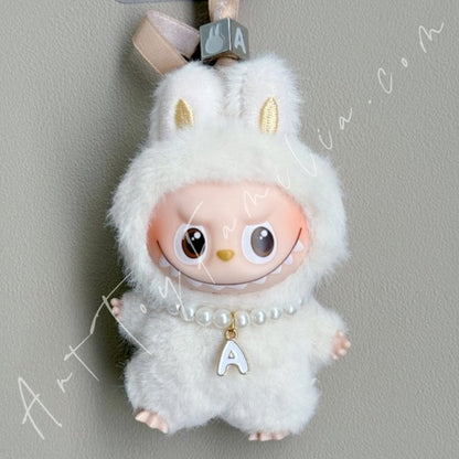 Art Toy Familia - Doll Cloth Mini Letter Necklace For Labubu - 113 Cloth Only No Doll A