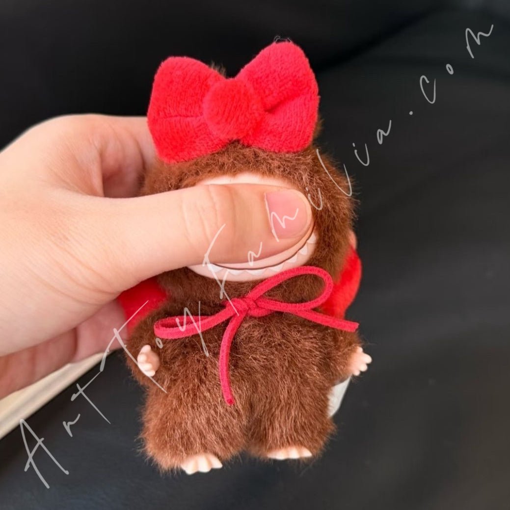 Art Toy Familia - Doll Cloth Mini Mary Bow Delight Set for Labubu - 104 Red Ver. Cloth Only No Doll