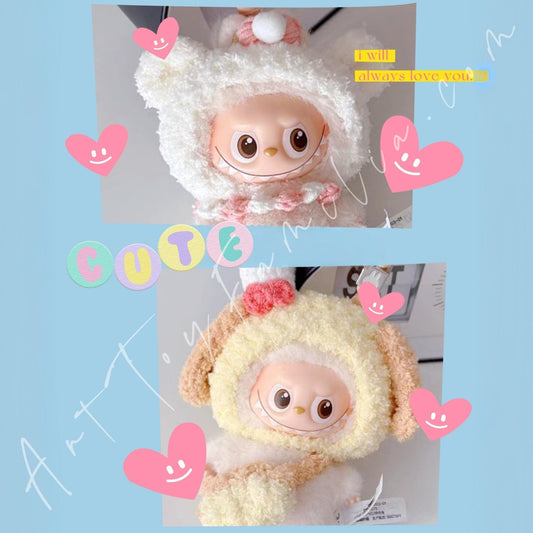 Art Toy Familia - Doll Cloth Mini Sunny Knitwood Set For Labubu - 103 Cloth Only No Doll Puppy