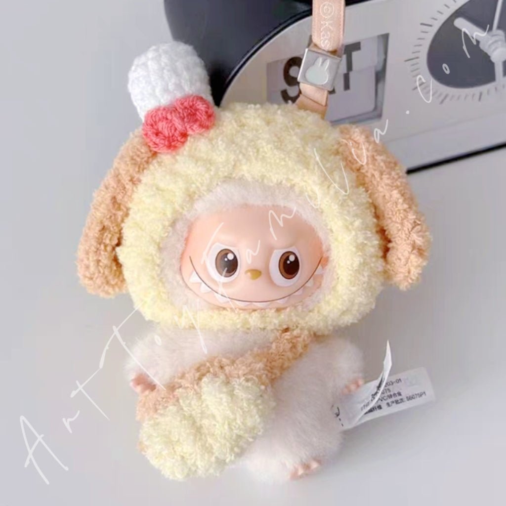 Art Toy Familia - Doll Cloth Mini Sunny Knitwood Set For Labubu - 103 Cloth Only No Doll Puppy