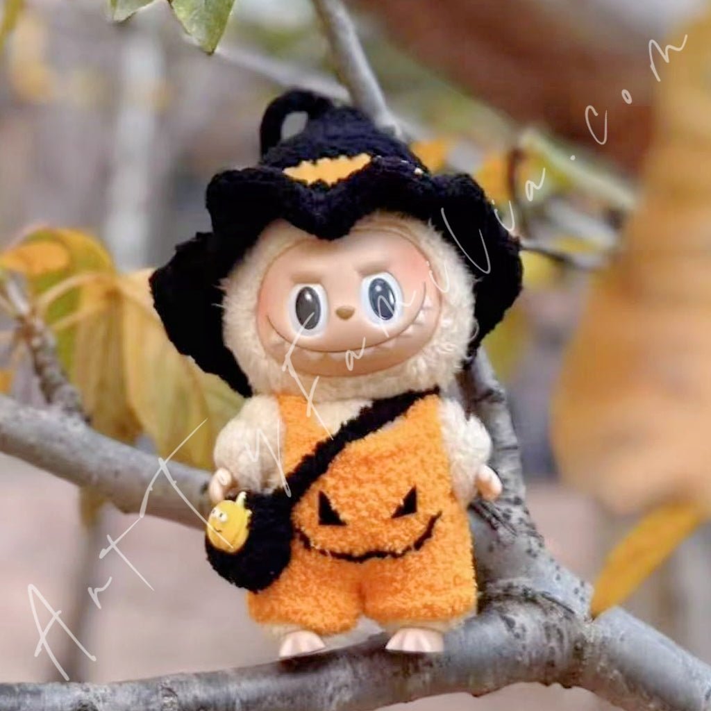 Art Toy Familia - Doll Cloth Pumpkin Witch Set For Labubu - 111 Cloth Only No Doll