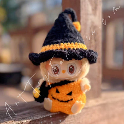 Art Toy Familia - Doll Cloth Pumpkin Witch Set For Labubu - 111 Cloth Only No Doll