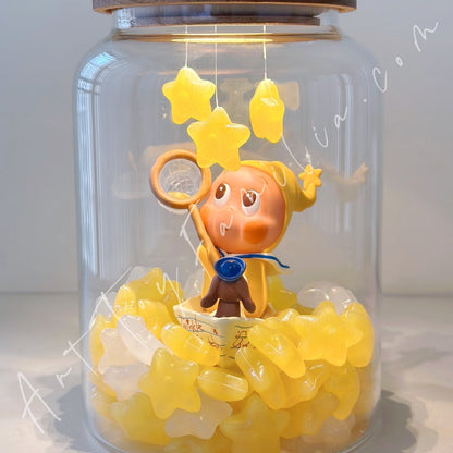 Art Toy Familia - Twinkle Stars Patting Light Display Bottle Blindbox Display - 138 Box Only No Doll