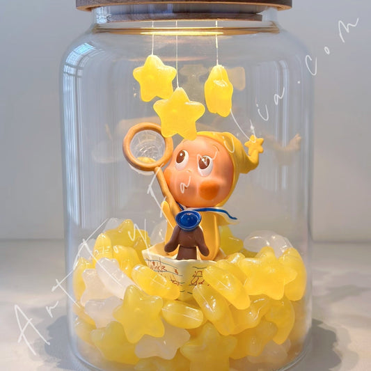Art Toy Familia - Twinkle Stars Patting Light Display Bottle Blindbox Display - 138 Box Only No Doll