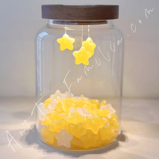 Art Toy Familia - Twinkle Stars Patting Light Display Bottle Blindbox Display - 138 Box Only No Doll